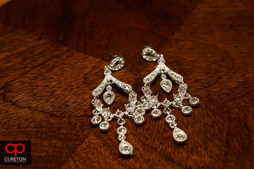 Bride's jewelry.