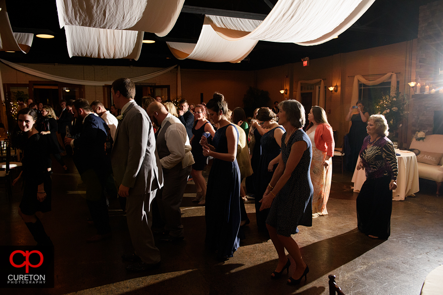 Carolina Party Professionals keep the reception guests dancing.