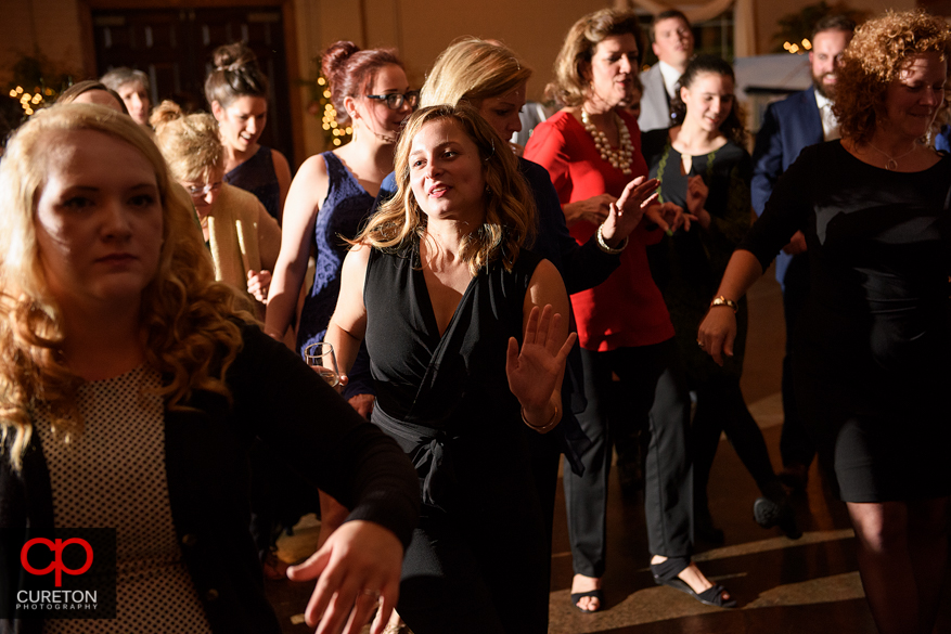 Carolina Party Professionals keep the reception guests dancing.