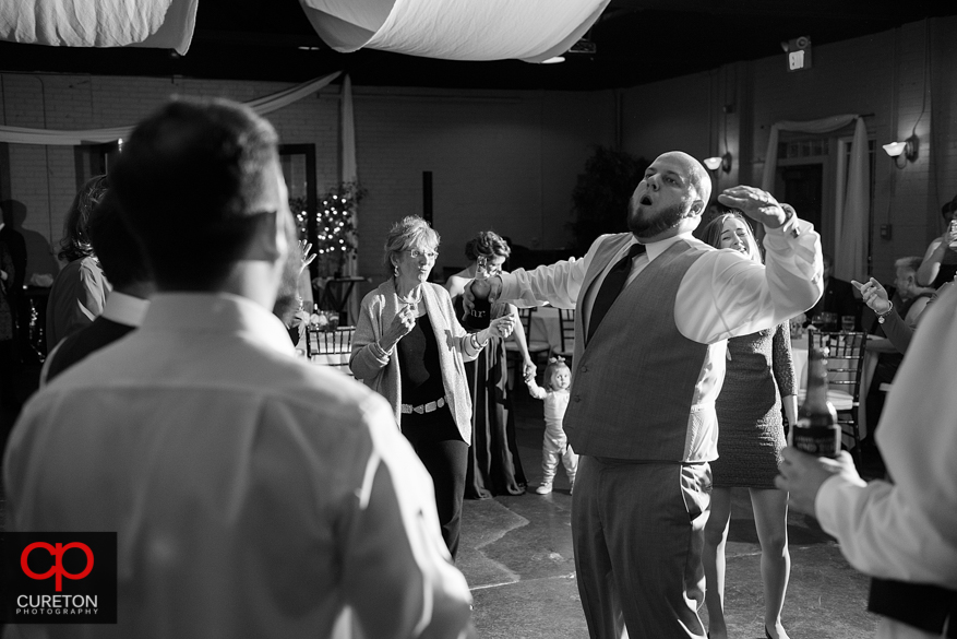 Carolina Party Professionals keep the reception guests dancing.