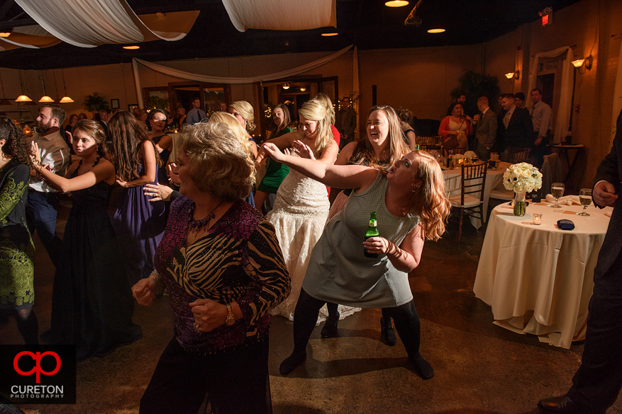 Carolina Party Professionals keep the reception guests dancing.