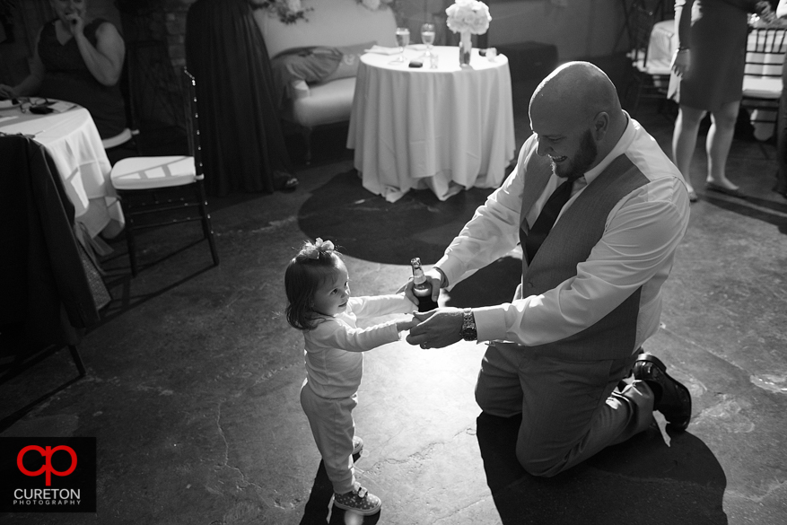 Carolina Party Professionals keep the reception guests dancing.