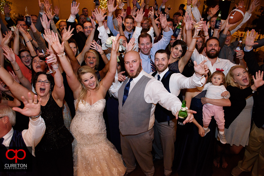 Carolina Party Professionals keep the reception guests dancing.