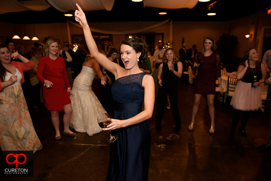 Carolina Party Professionals keep the reception guests dancing.