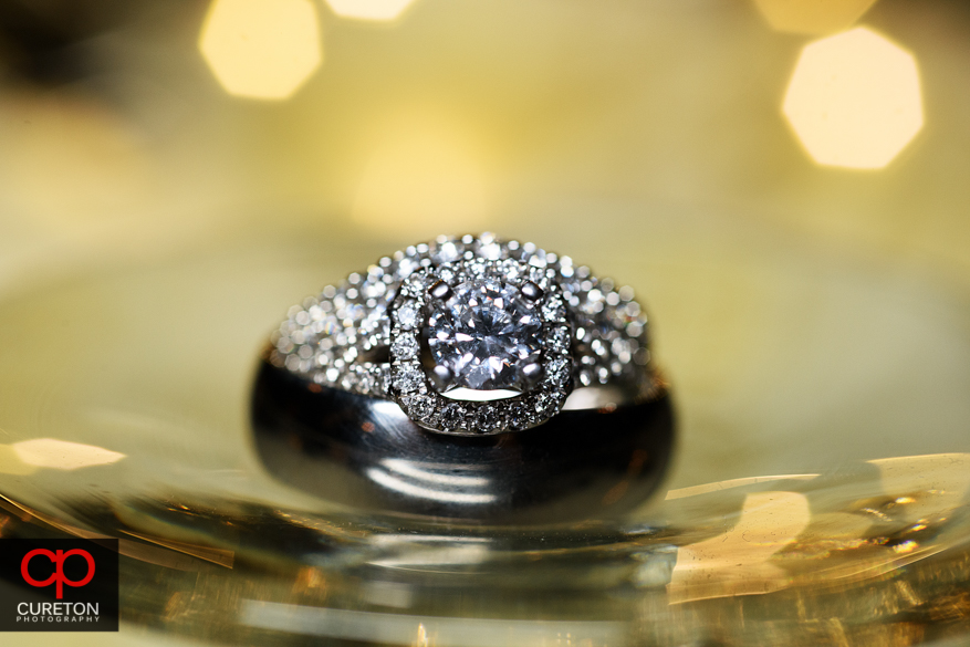 Wedding ring closeup.