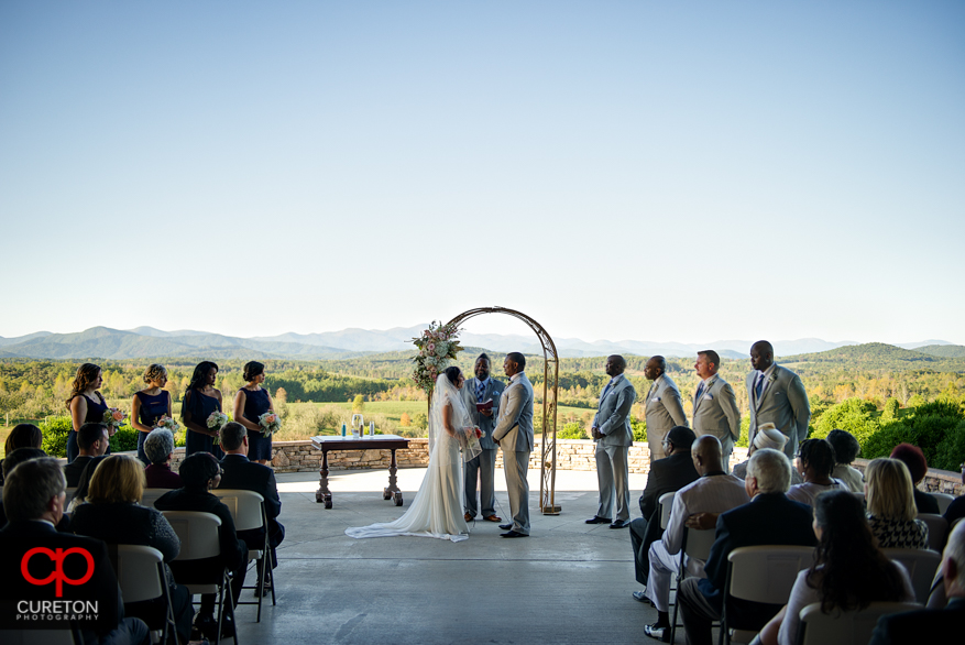 Chattooga Belle Farm Wedding ceremony.