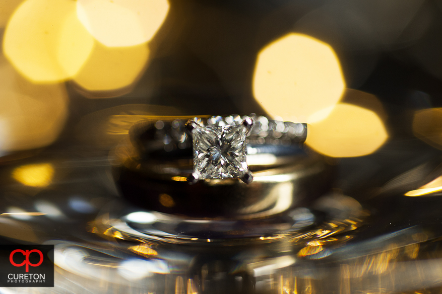 Creative macro wedding ring shot.