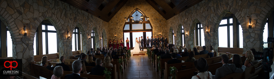 Glassy Chapel wedding ceremony.