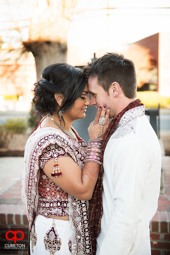 A couple before their Greenville SC Indian Wedding.
