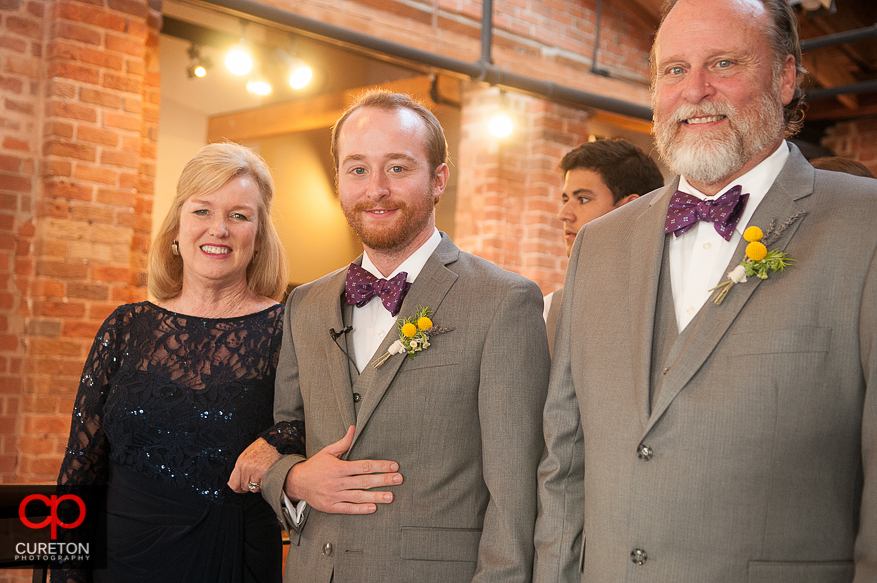 Groom and his parents.