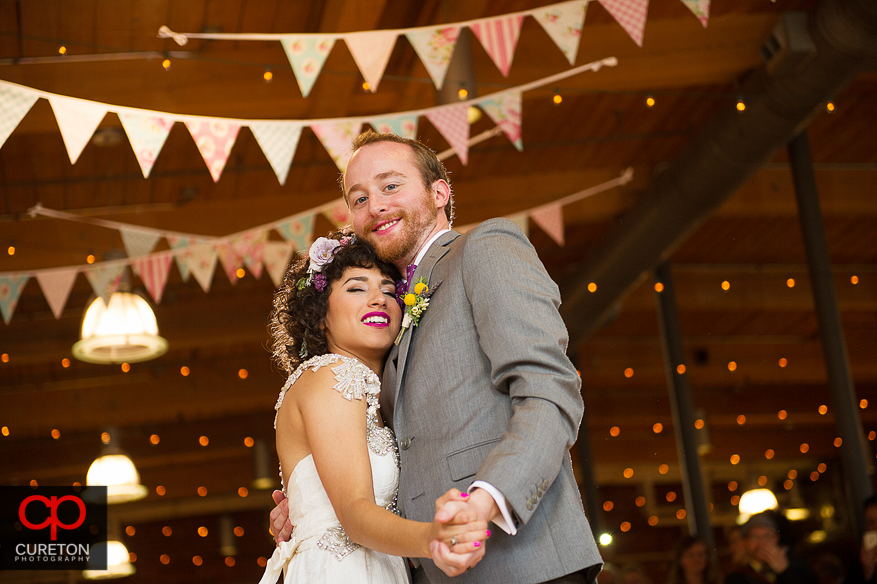 Bride and groom's first dance.