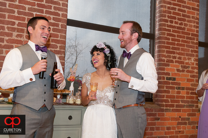 Best Man giving a toast.