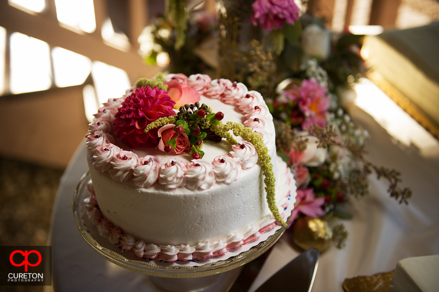 Beautiful wedding cake by Publix.