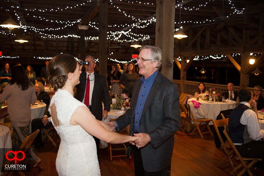 Bride dancing with her father.