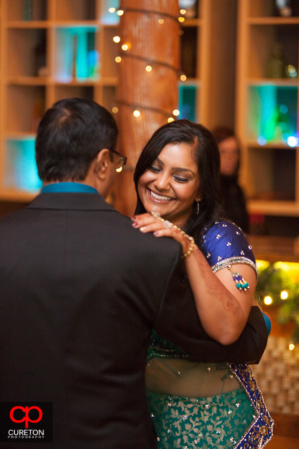 Bride and Father dancing at the reception.