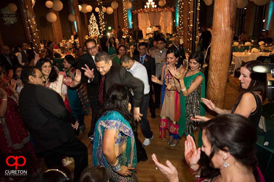 Guest dancing at the reception.