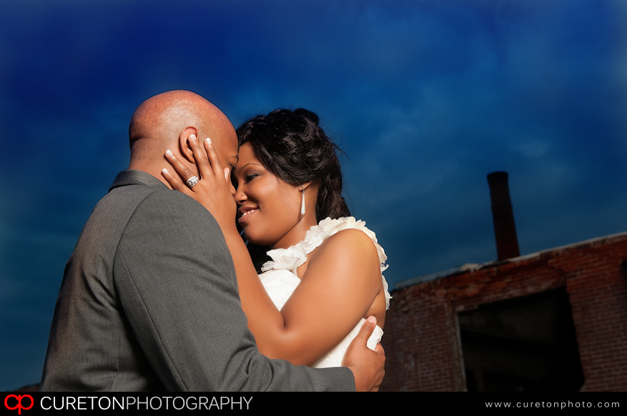 Closeup shot of Talisha and Patrick.