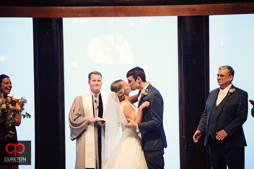 First kiss at Glassy Chapel.