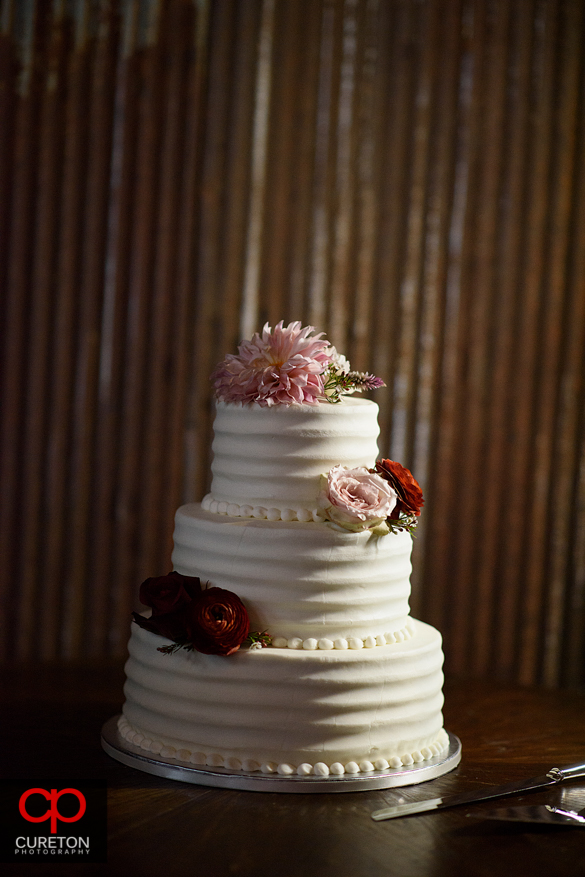 An amazing wedding cake from Kathy and Company.