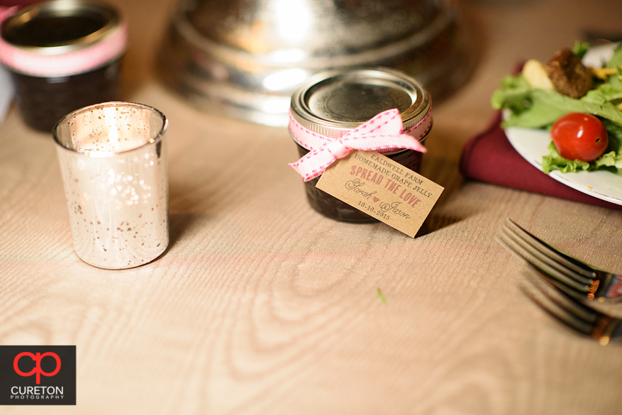 Jam wedding favors.