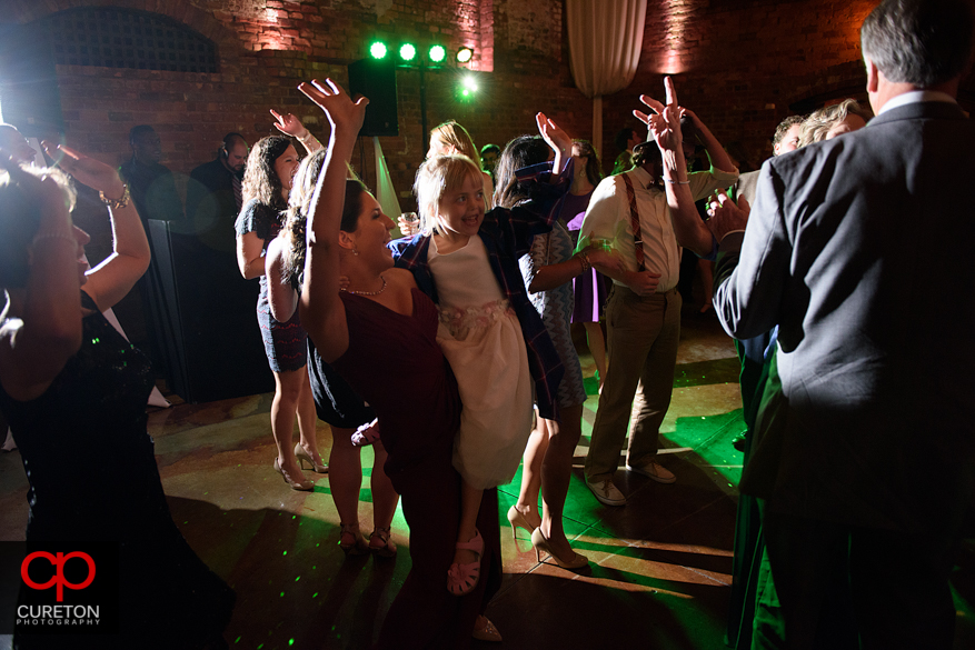 Uptown Entertainment keeping the party going at the Old Cigar Warehouse wedding reception.