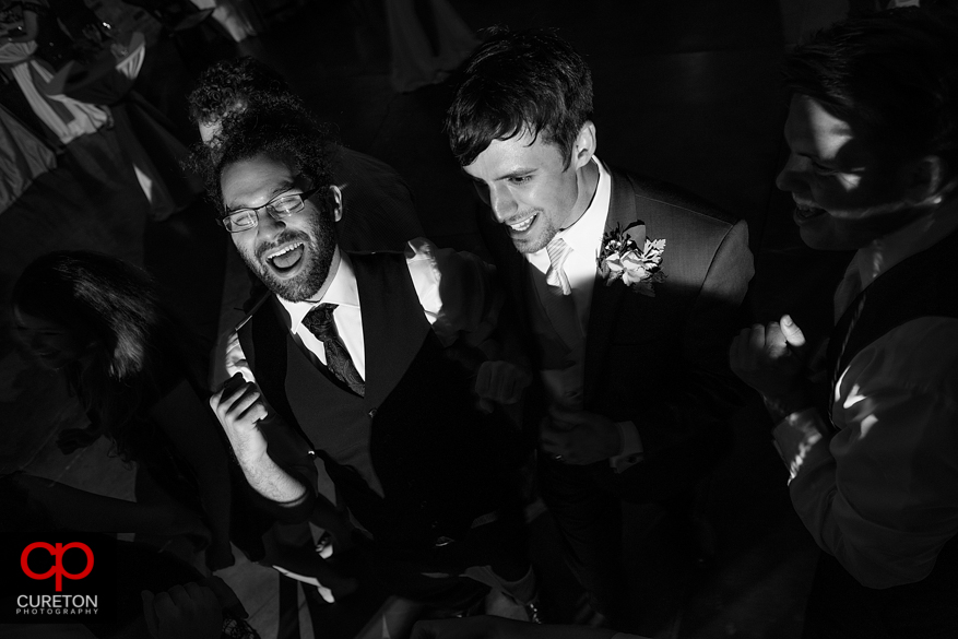 Wedding guests dancing the Old Cigar Warehouse.