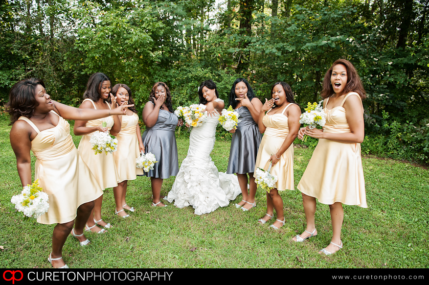 Bridesmaids pre-wedding.