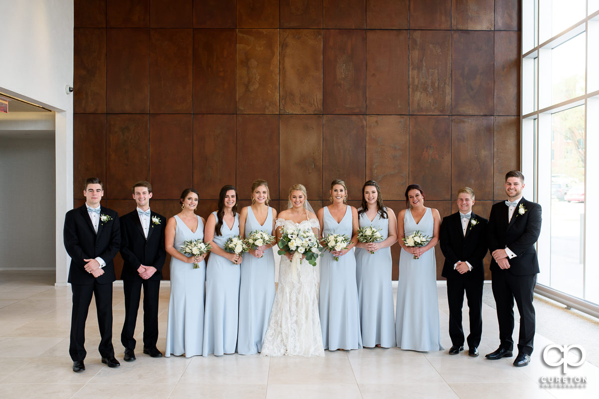Bride and bridesmaids in the lobby at Avenue.