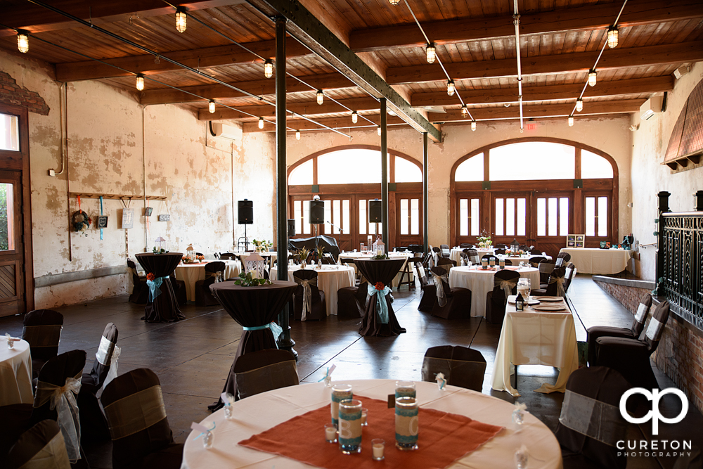 The Bleckley Inn setup for a wedding reception.