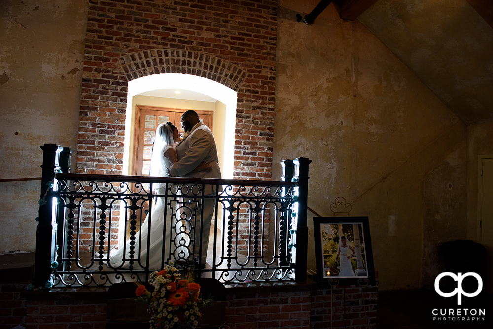 Bride and groom first dance at The Bleckley Inn wedding reception.