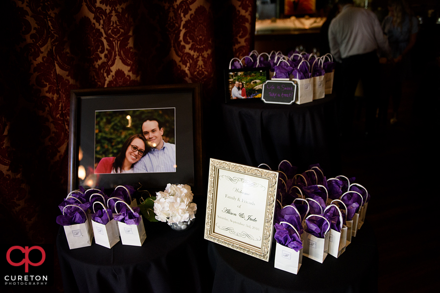 Wedding reception at Georges Brasserie in Charlotte NC.