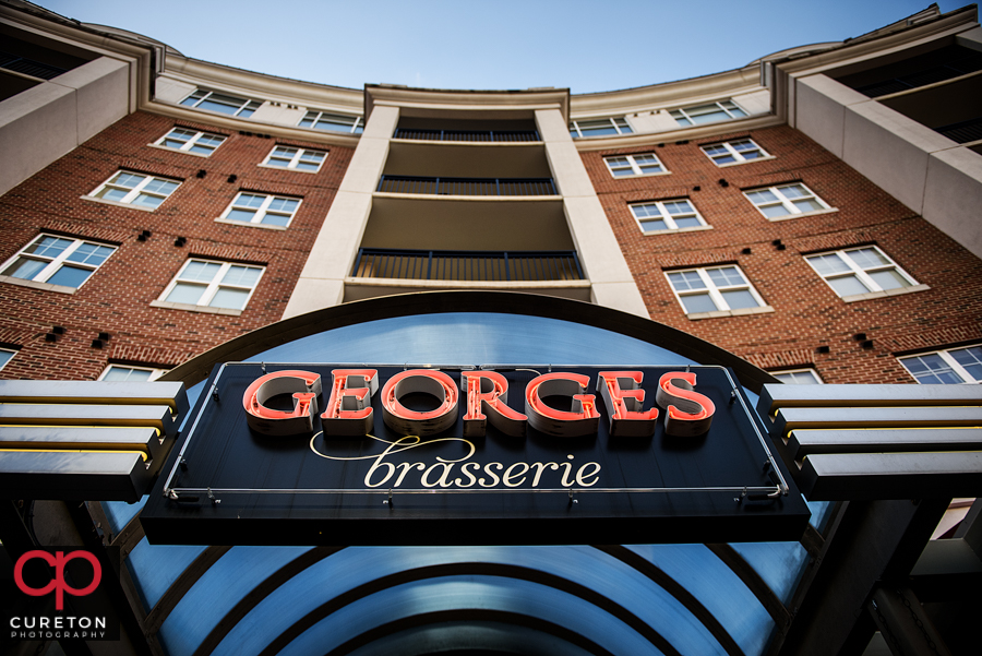 Wedding reception at Georges Brasserie in Charlotte NC.