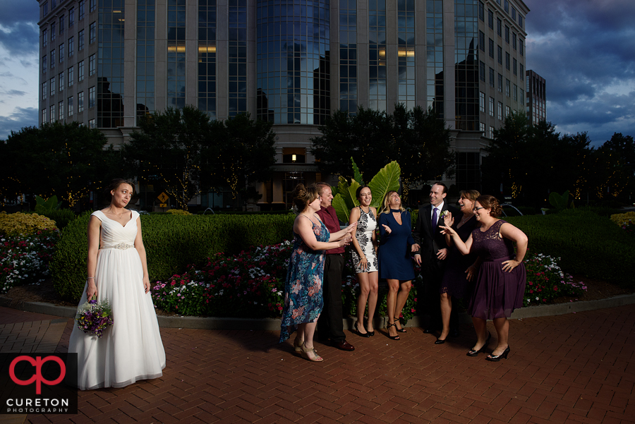 Wedding reception at Georges Brasserie in Charlotte NC.