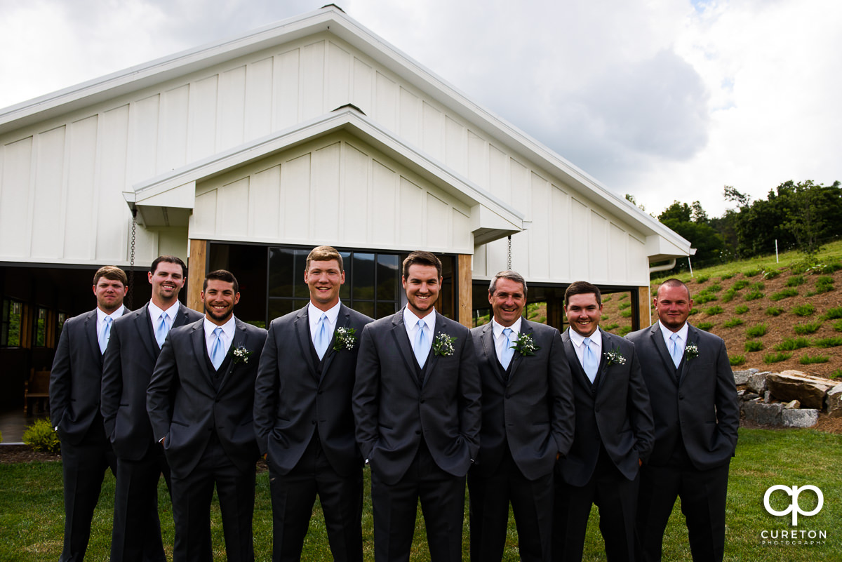 Groomsmen at Chestnut Ridge.