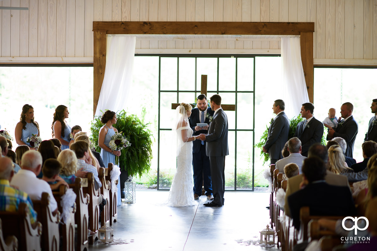 Chestnut Ridge wedding ceremony.