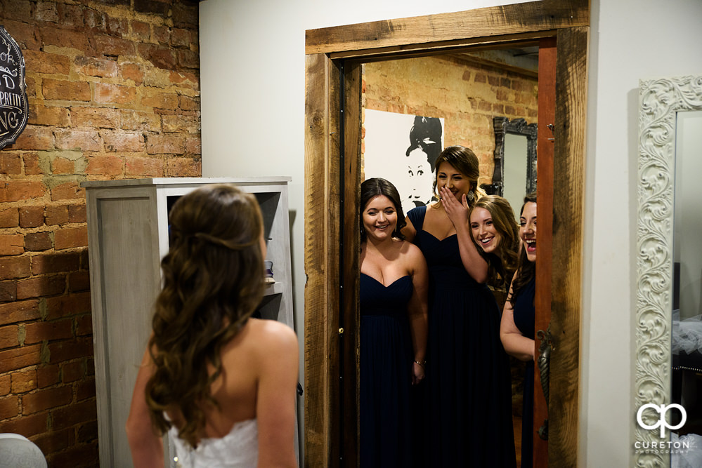 Bridesmaids reveal.