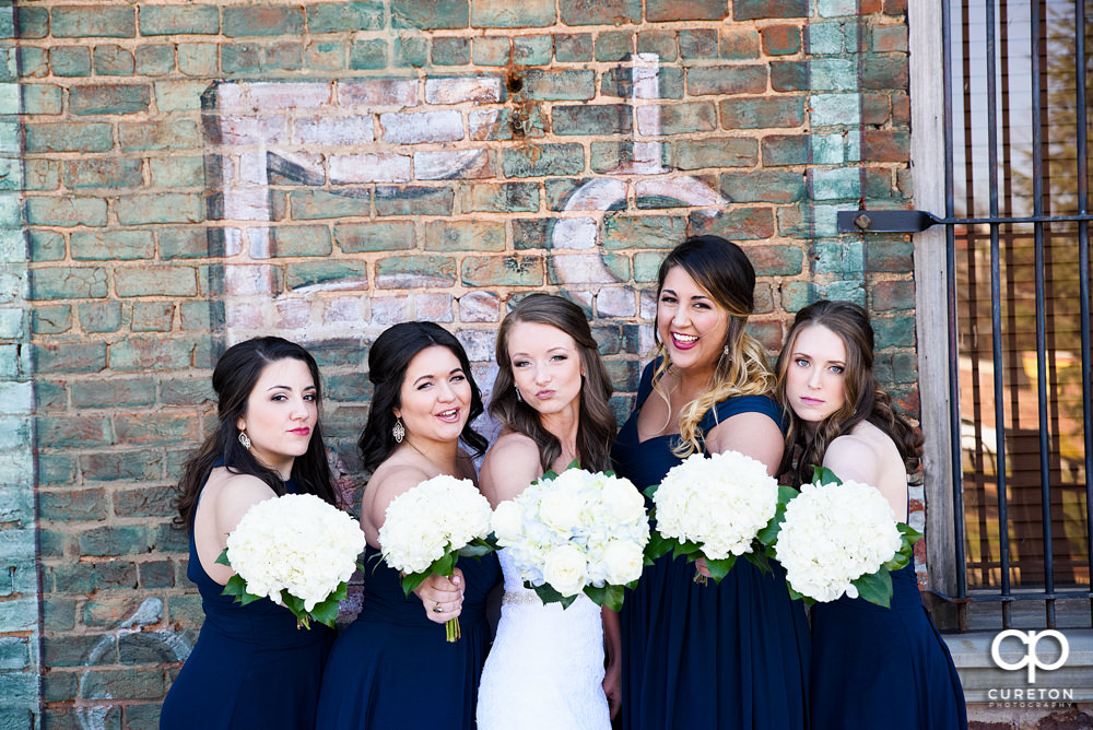 Bride and bridesmaids.