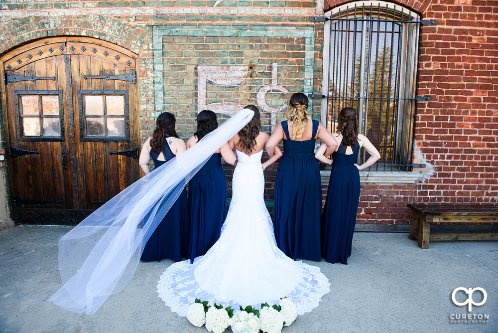 Bride and bridesmaids.