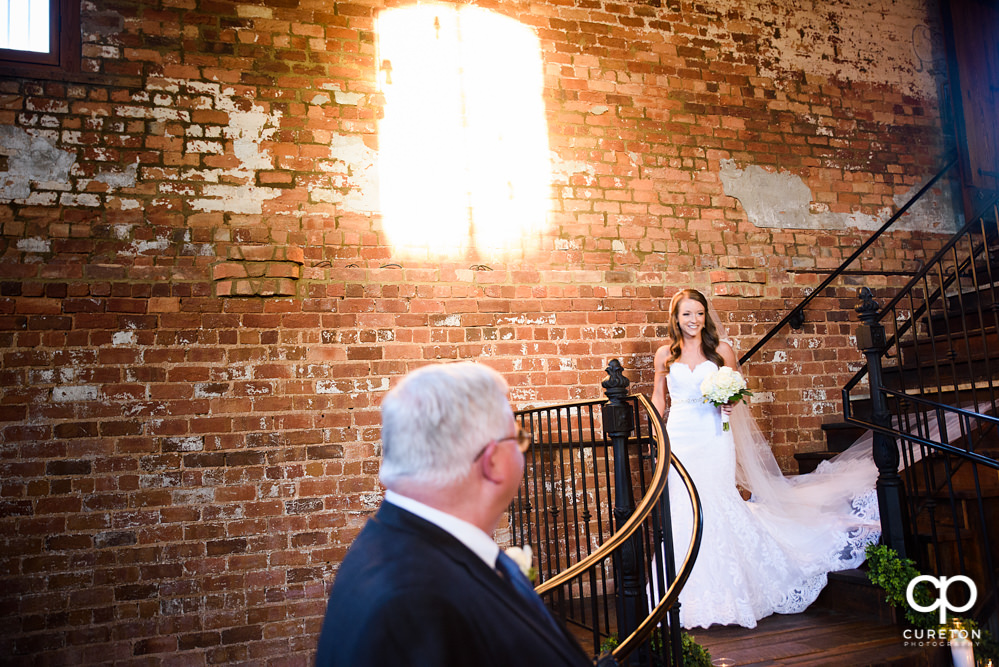Bride walking down the aisle.