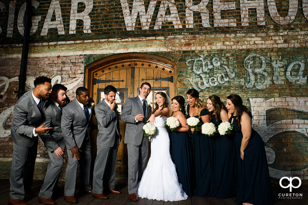 Bridal party at Old Cigar Warehouse.