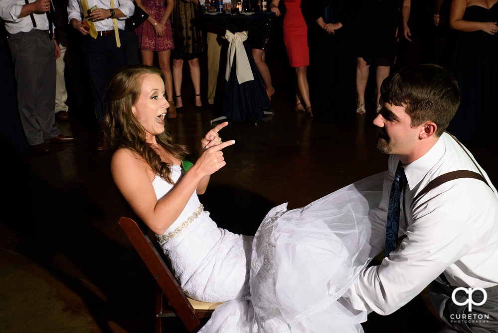 Garter removal.