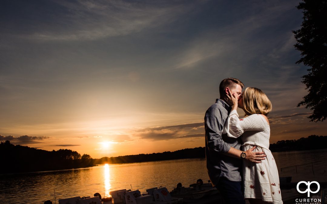 Engagement Session with the Clemson Tiger Mascot – Meredith + Aaron