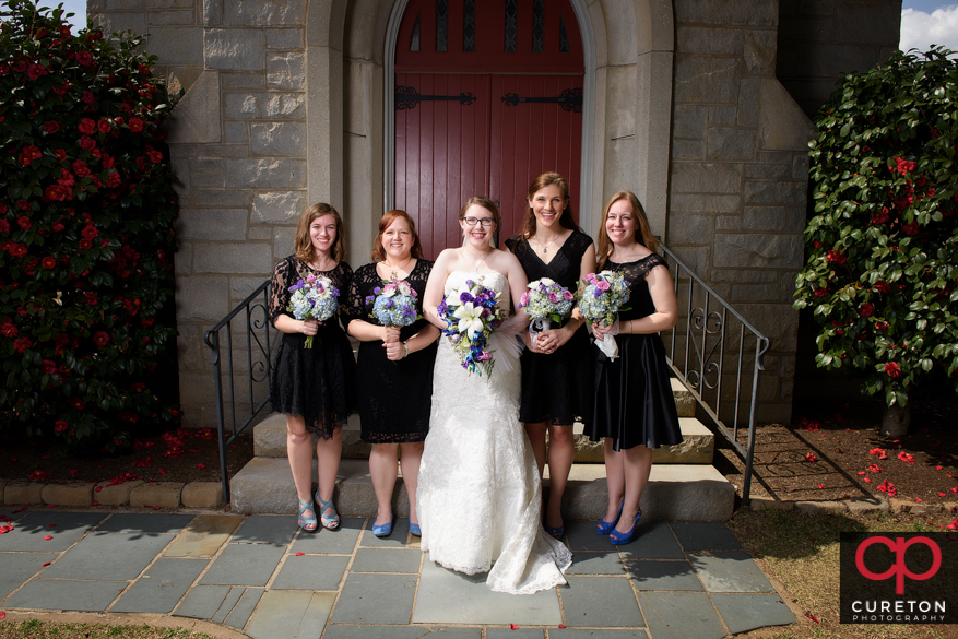 Bride and bridesmaids.