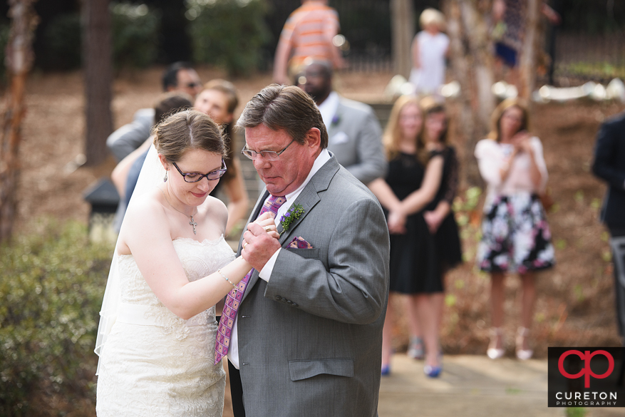 Bride dancing with her father.