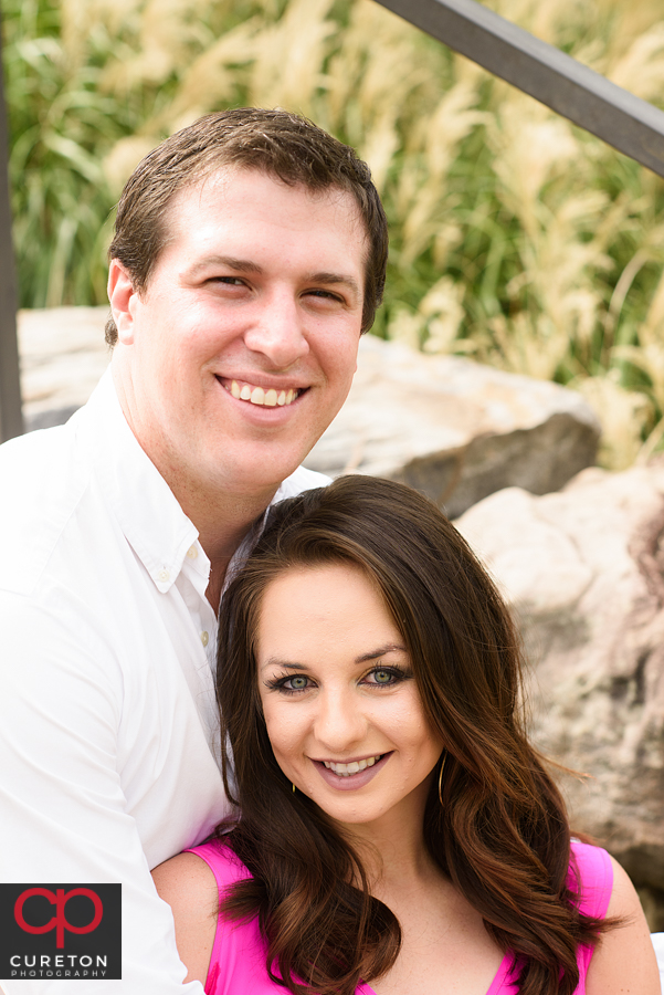 Engaged couple in Clemson Sc