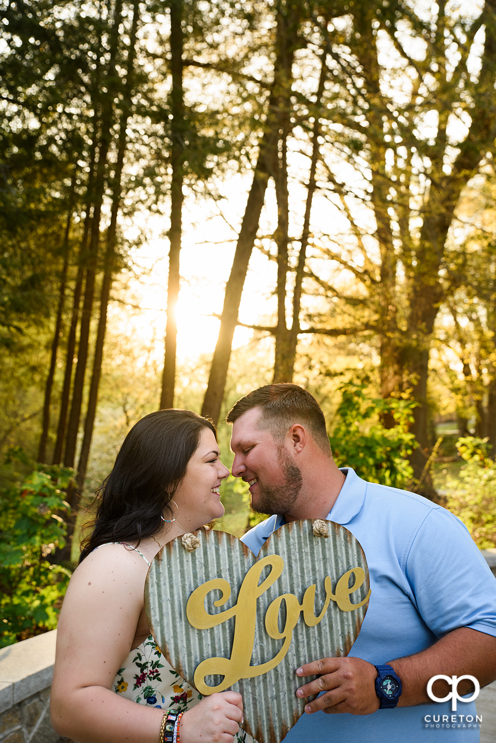 Engagement session at Cleveland Park in downtown Greenville,SC.