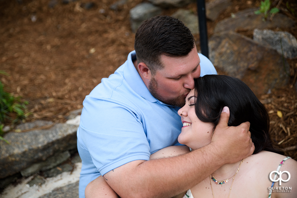 Engagement session at Cleveland Park in downtown Greenville,SC.