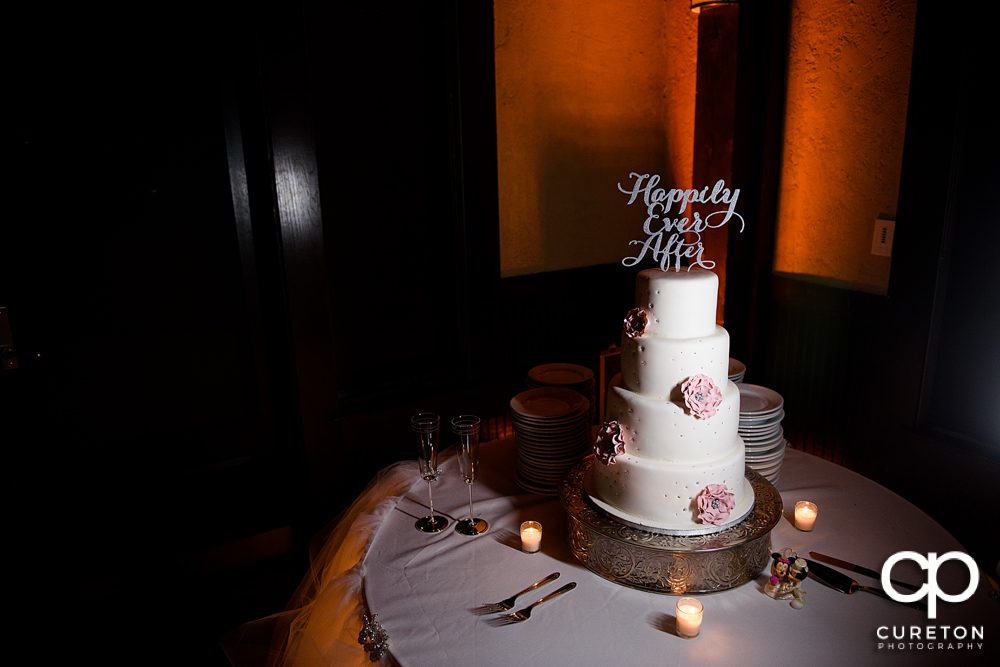 Beautiful wedding cake by Kathy and Co.