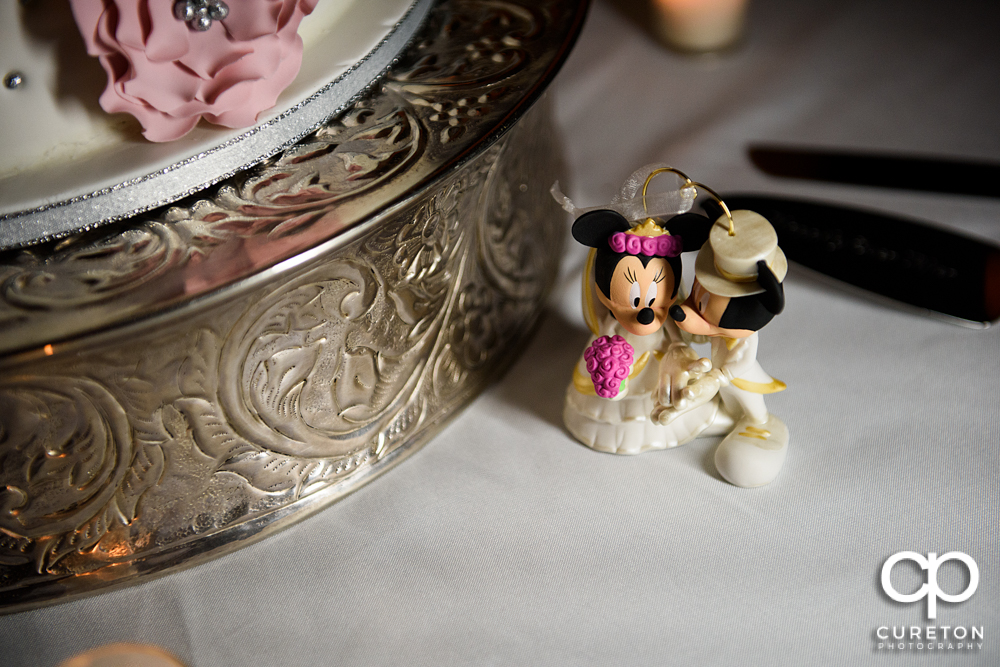 Disney wedding cake topper.