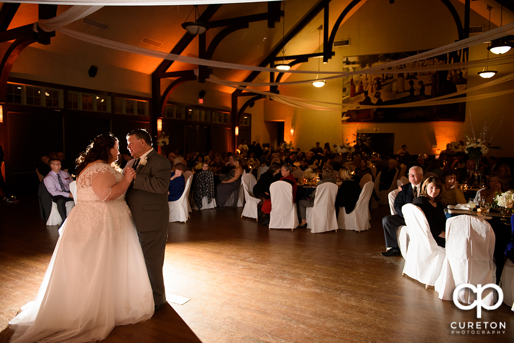 Bride and her father sharing a dance at the Cleveland Park wedding reception.